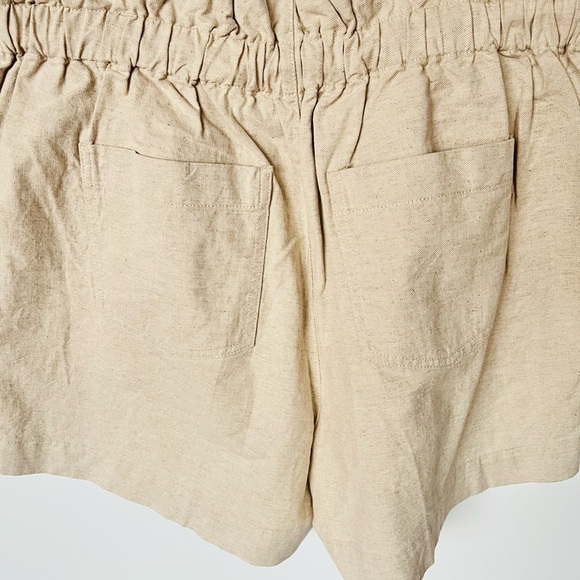 New Madewell Drawstring Pull-On Paperbag Shorts - Picture 9 of 11